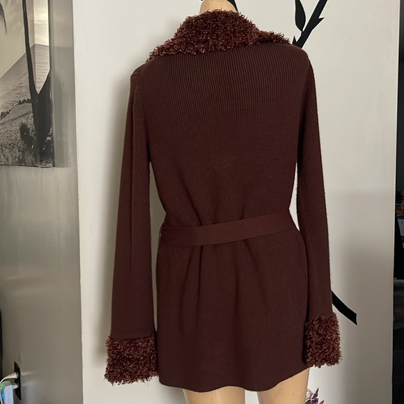Vintage Kathy Ireland Belted Cardigan (M) - Picture 3 of 7